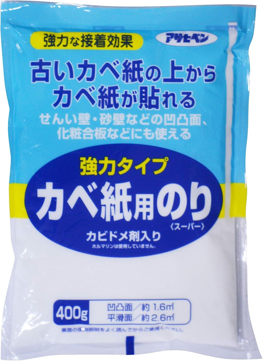 アサヒペン　壁紙用のり　強力タイプ（400ｇ）